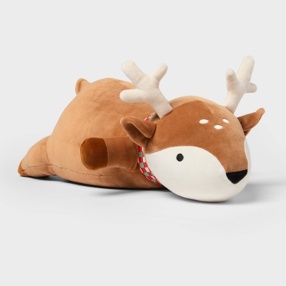 Pillowfort Weighted Plush Brown Reindeer 3lb Target Exclusive nwt